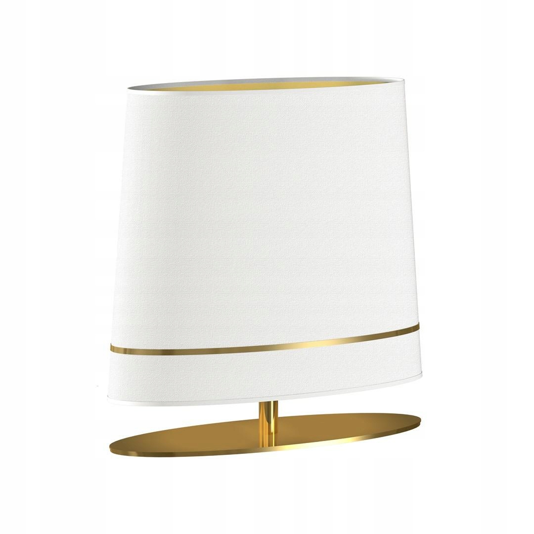 Stolová lampa Bootes Zlatý Biely Abažúr 1xE27 50x52 cm do obytnej izby