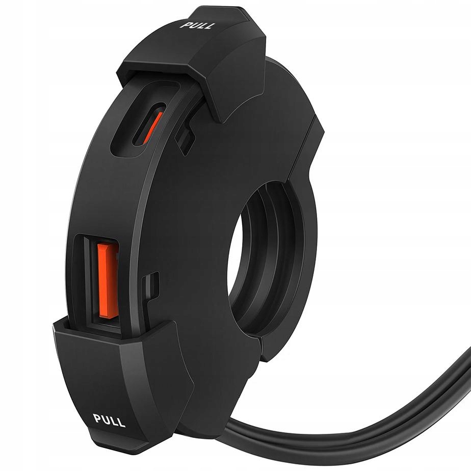 Gniazdo motocyklowe podwójne Usb Qc Pd Ładowarka Power Ring wodoszczelne