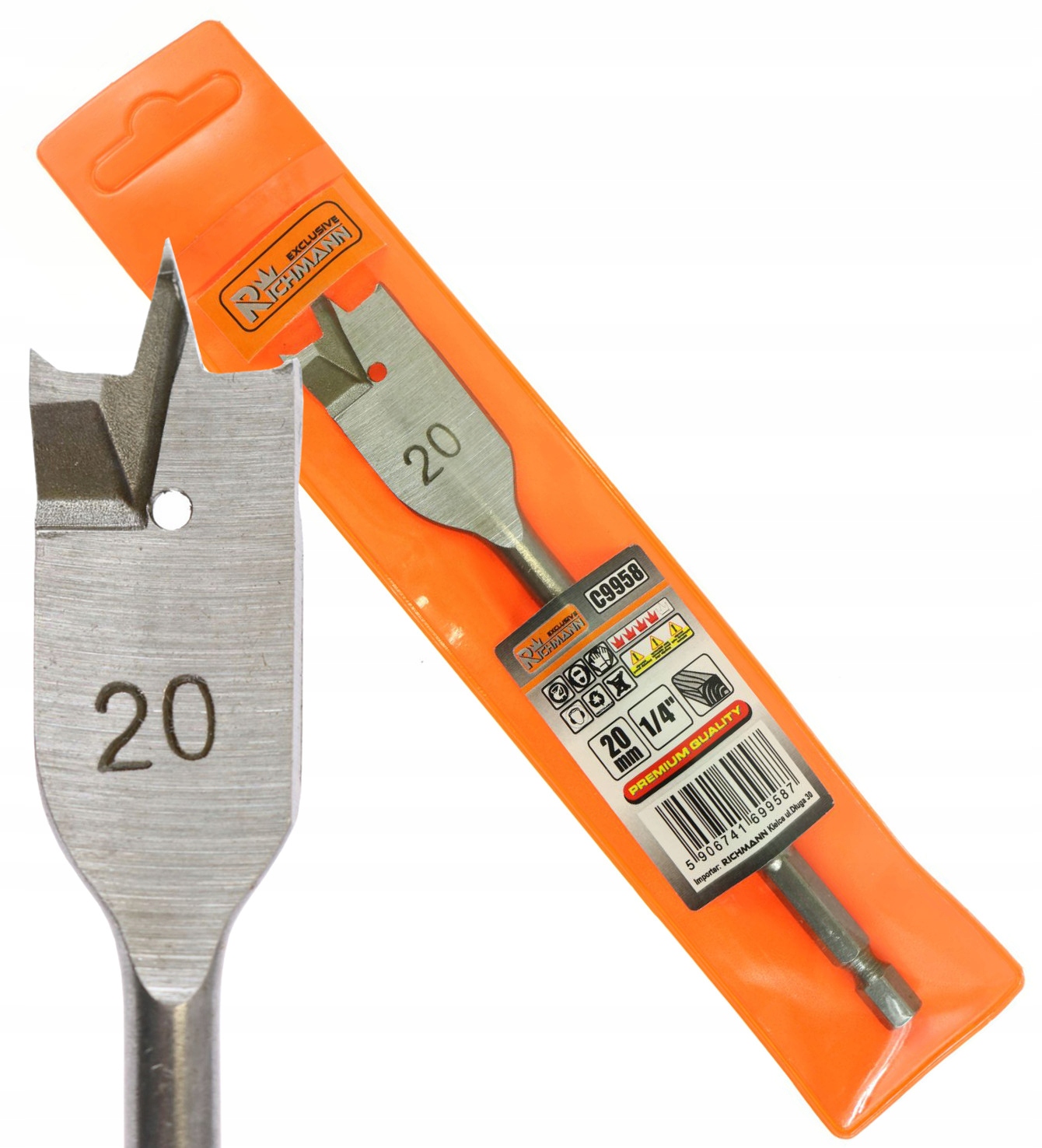 

Wiertło Piórowe Łopatkowe Do Drewna 20MM C9958