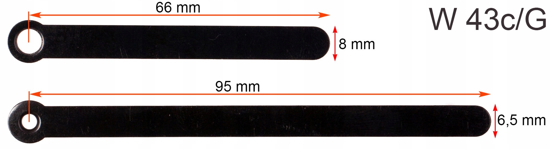 

Wskazówki Do Zegara Mechanizm Kwarcowy w43c/G