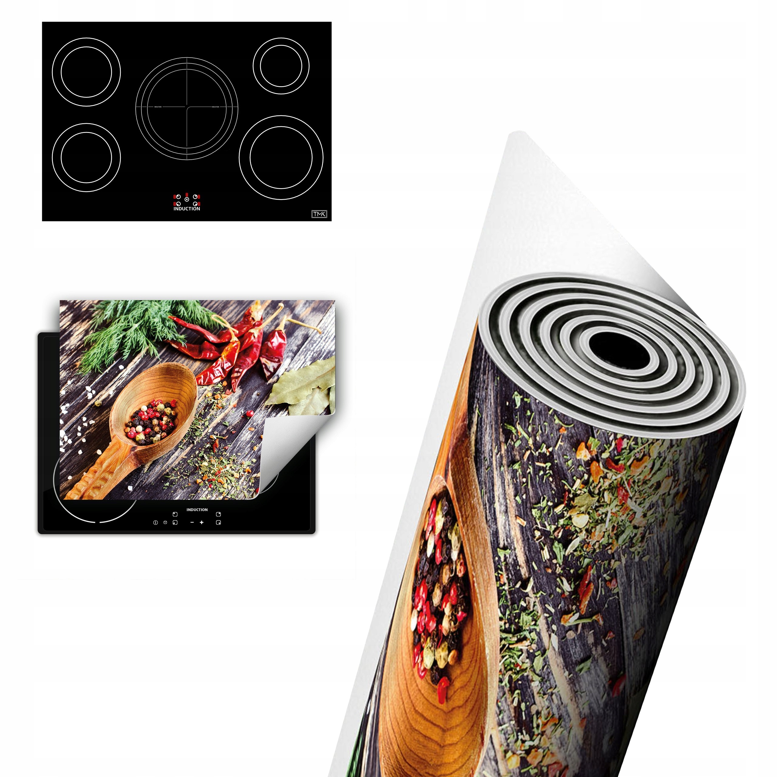 Vinylová Ochrana Na Indukci Desek 80x52 chili dřevo