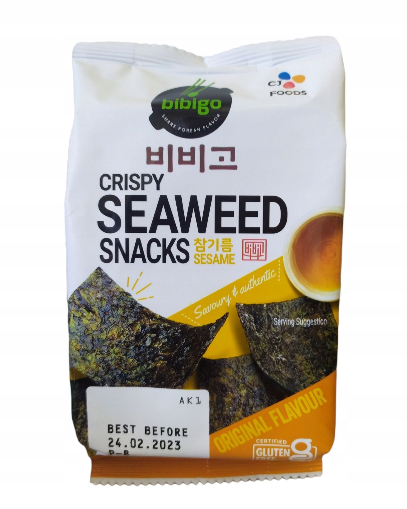 

Snacki nori original Bibigo 5g