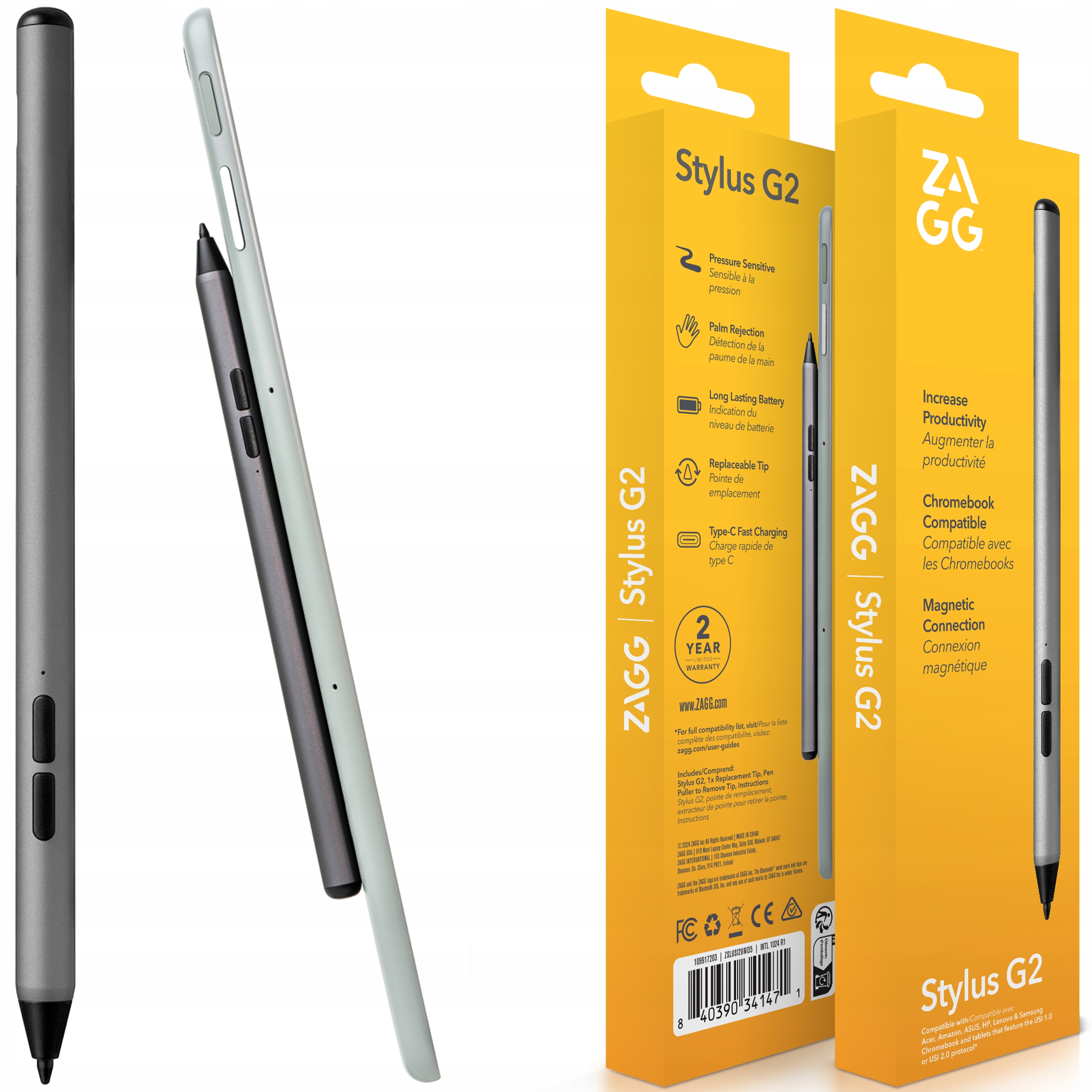Zagg Stylus G2 Pencil – Dotykové Pero pro Acer, Amazon, Asus, Hp, Lenovo, Samsung