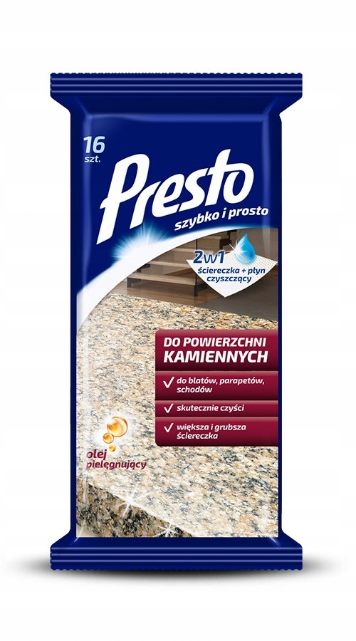 

Presto ściereczki do powierzchni kamiennych 16szt.