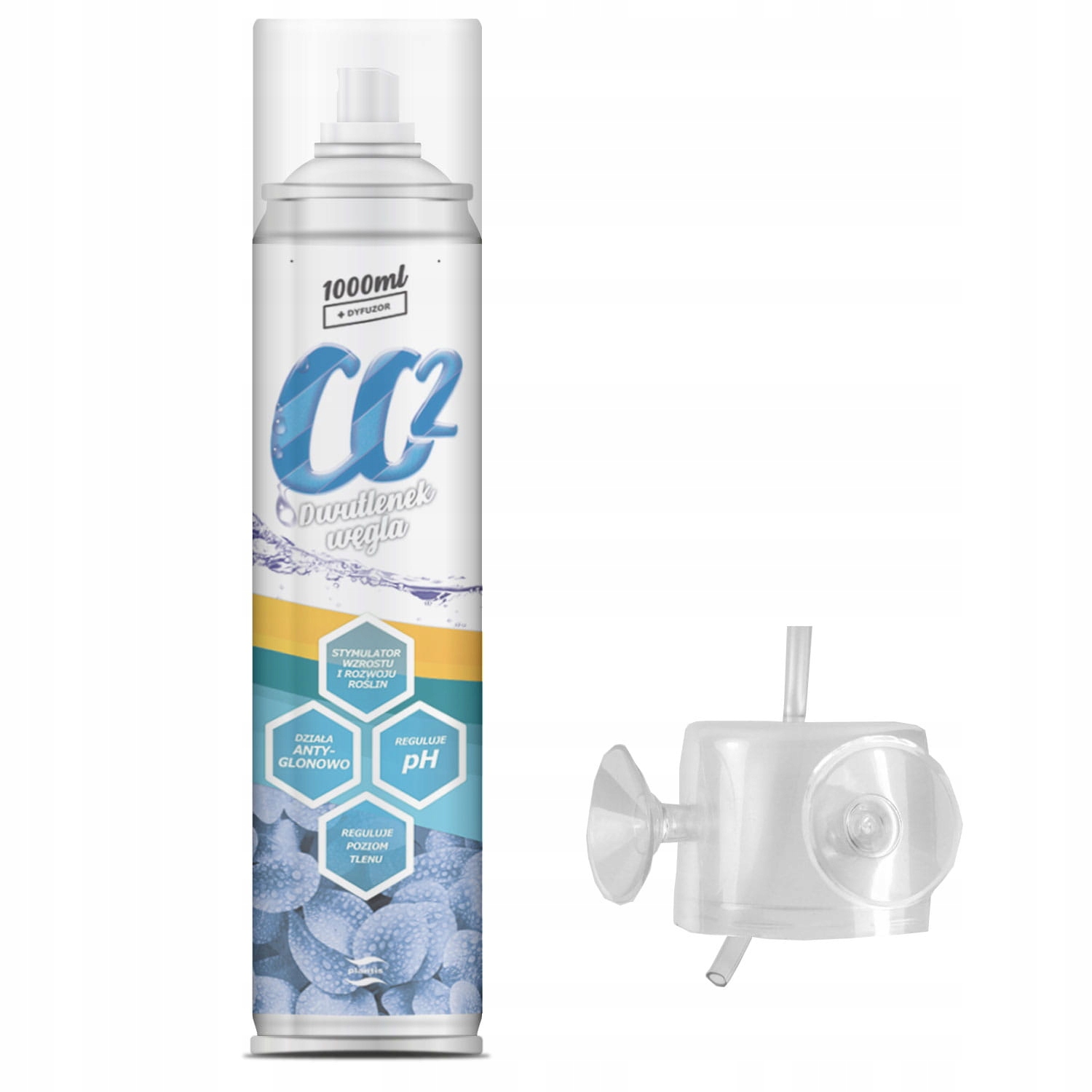 

Plantis Butla CO2 1000ML Dyfuzor