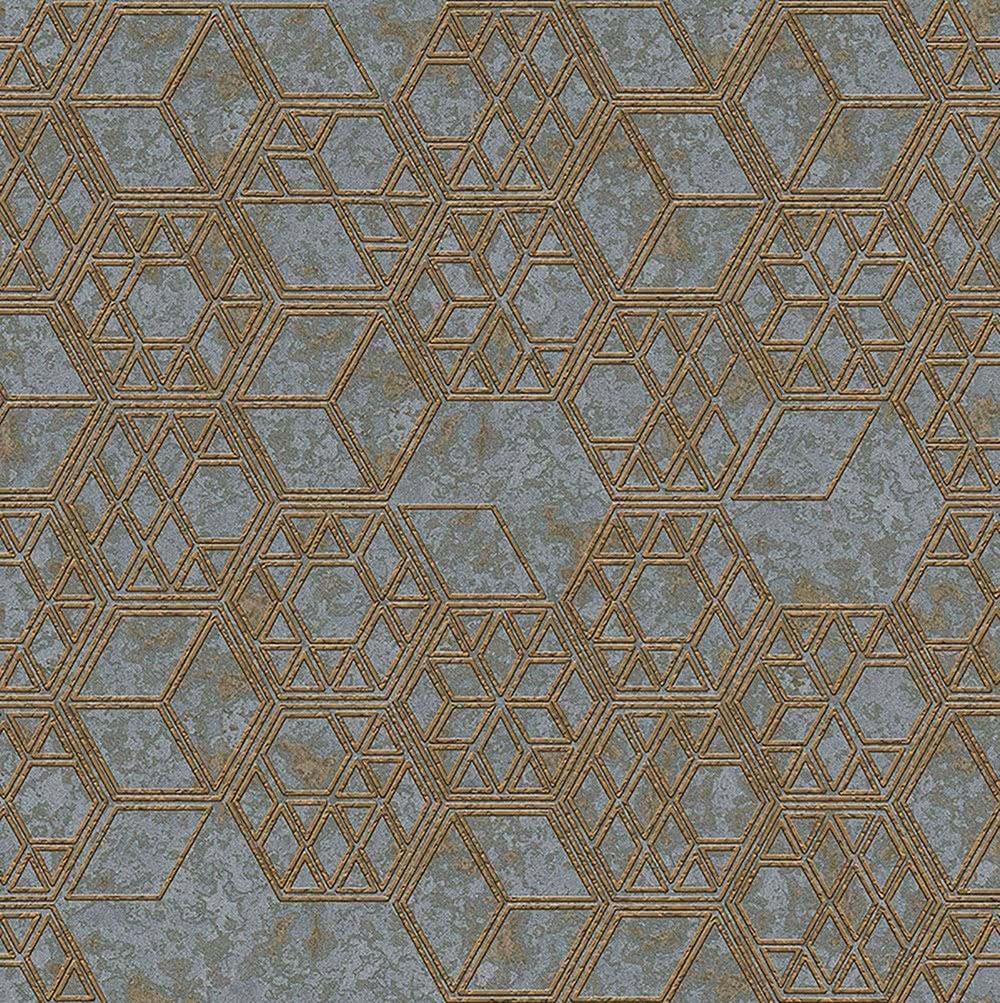 Tapeta Na Flizelině Geometrický Vzor 3D Čtverce