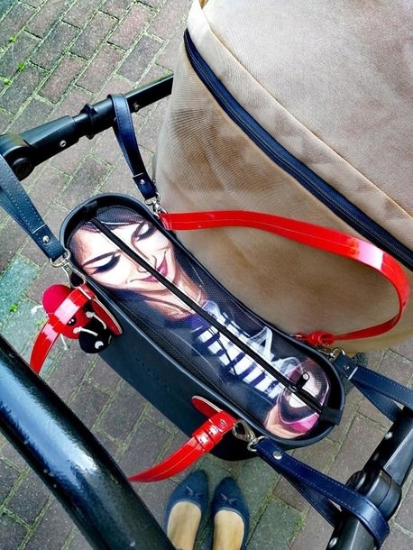 Zaczepy do wózka do torby easy czarne black 2szt wózek dziecięcy Marka inny