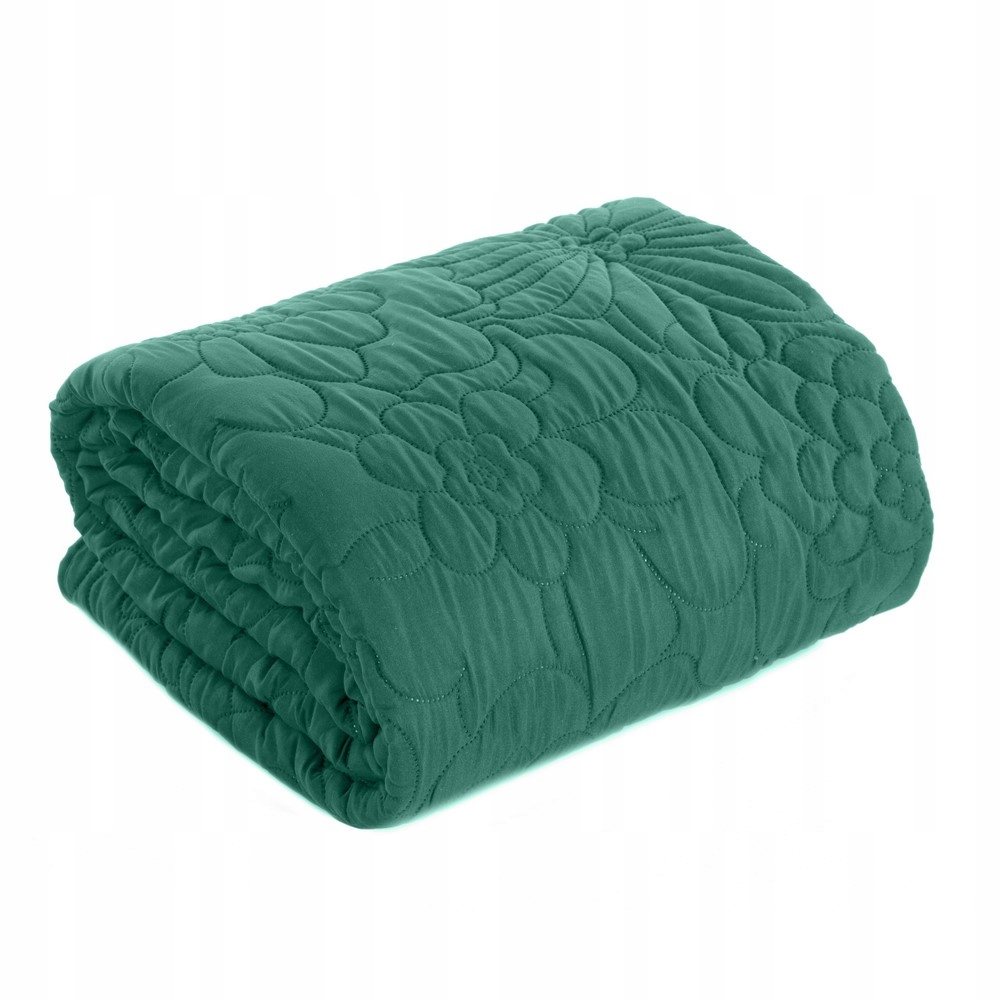 Přehoz 230x260 Alara tyrkysová s květinami