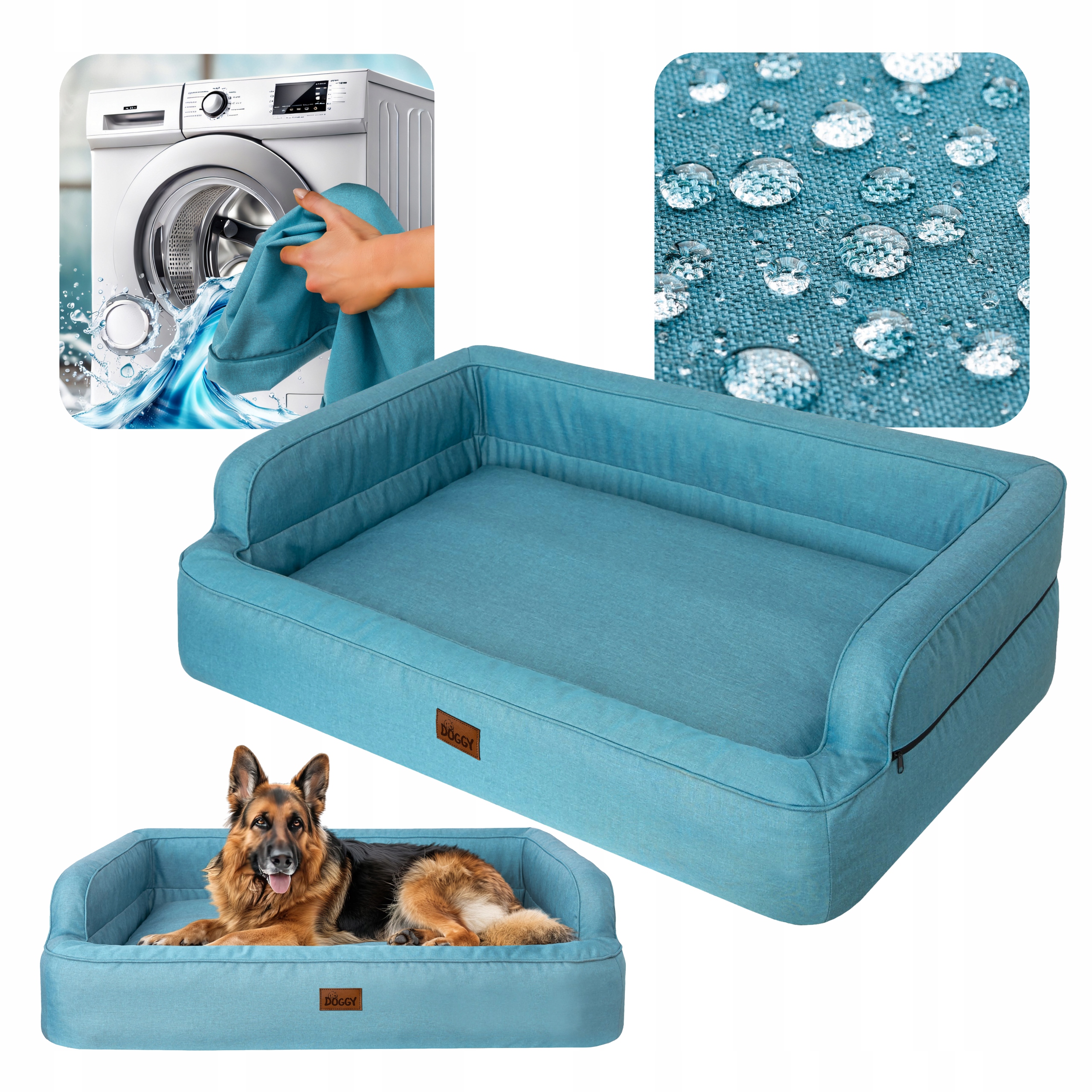 Legowisko dla psa kanapa, posłanie dla psa wodoodporne XL 96x62 cm