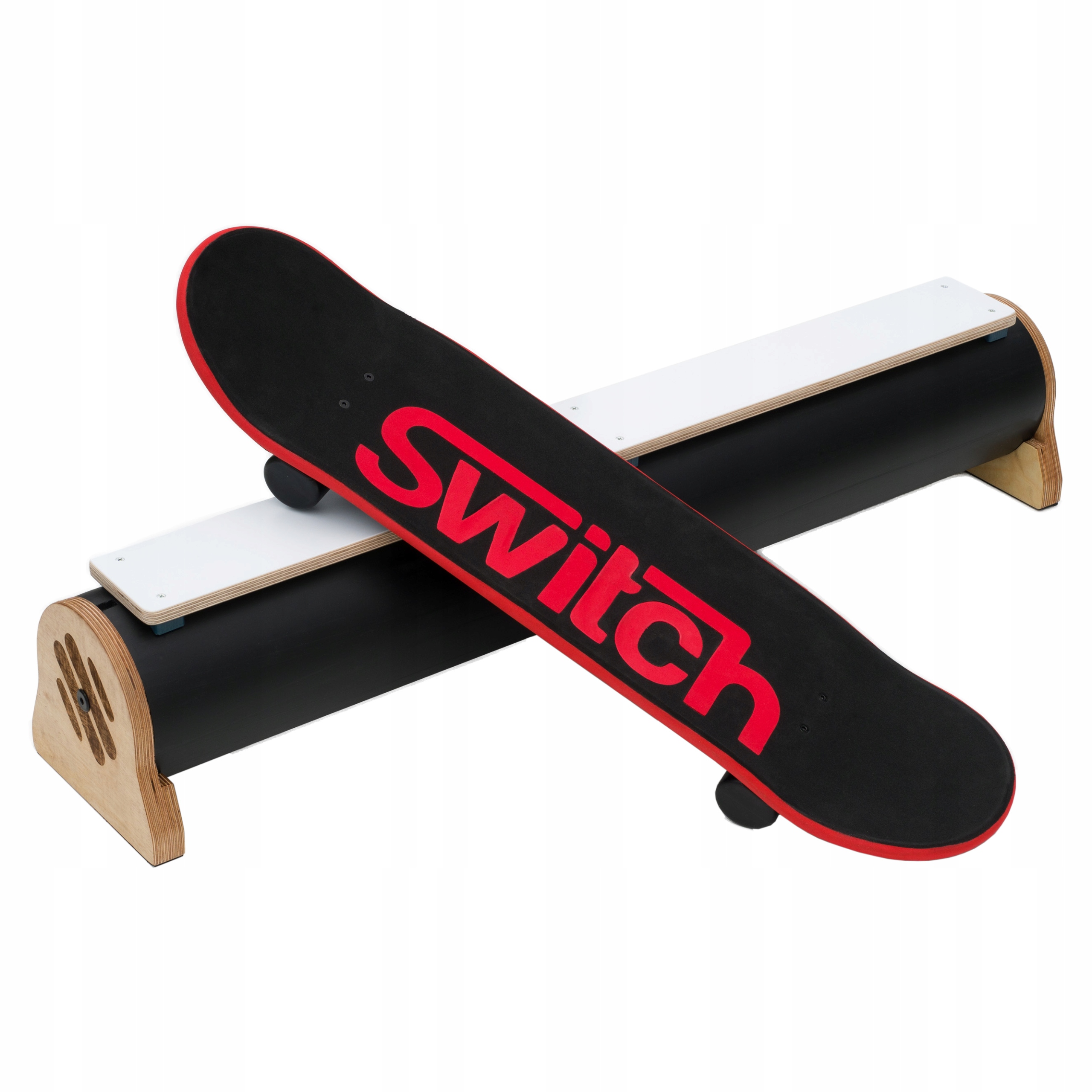 Trampolínový skateboard s trucky a boxem Switch
