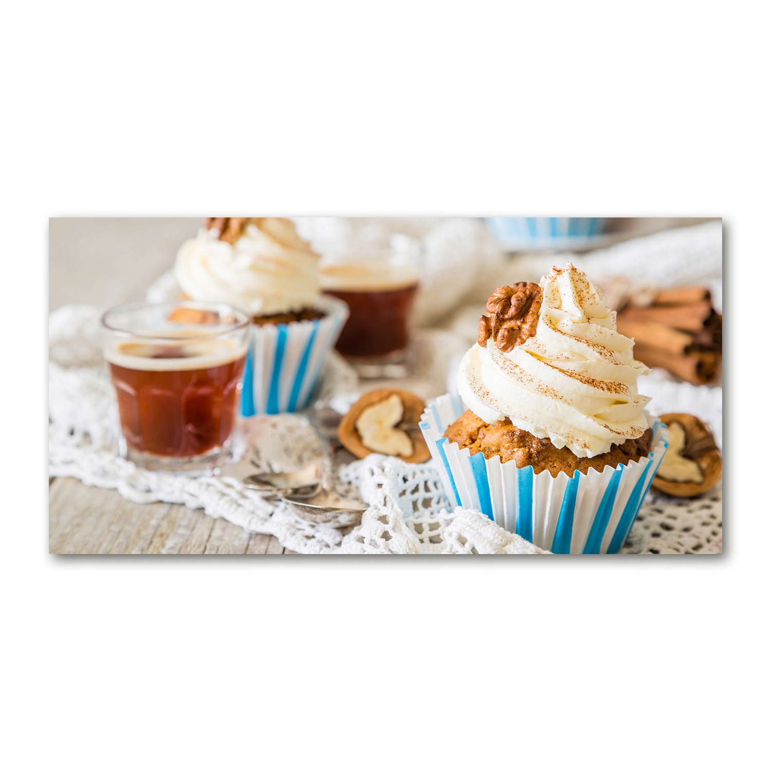 

Foto obraz szkło hartowane Babeczki 140x70