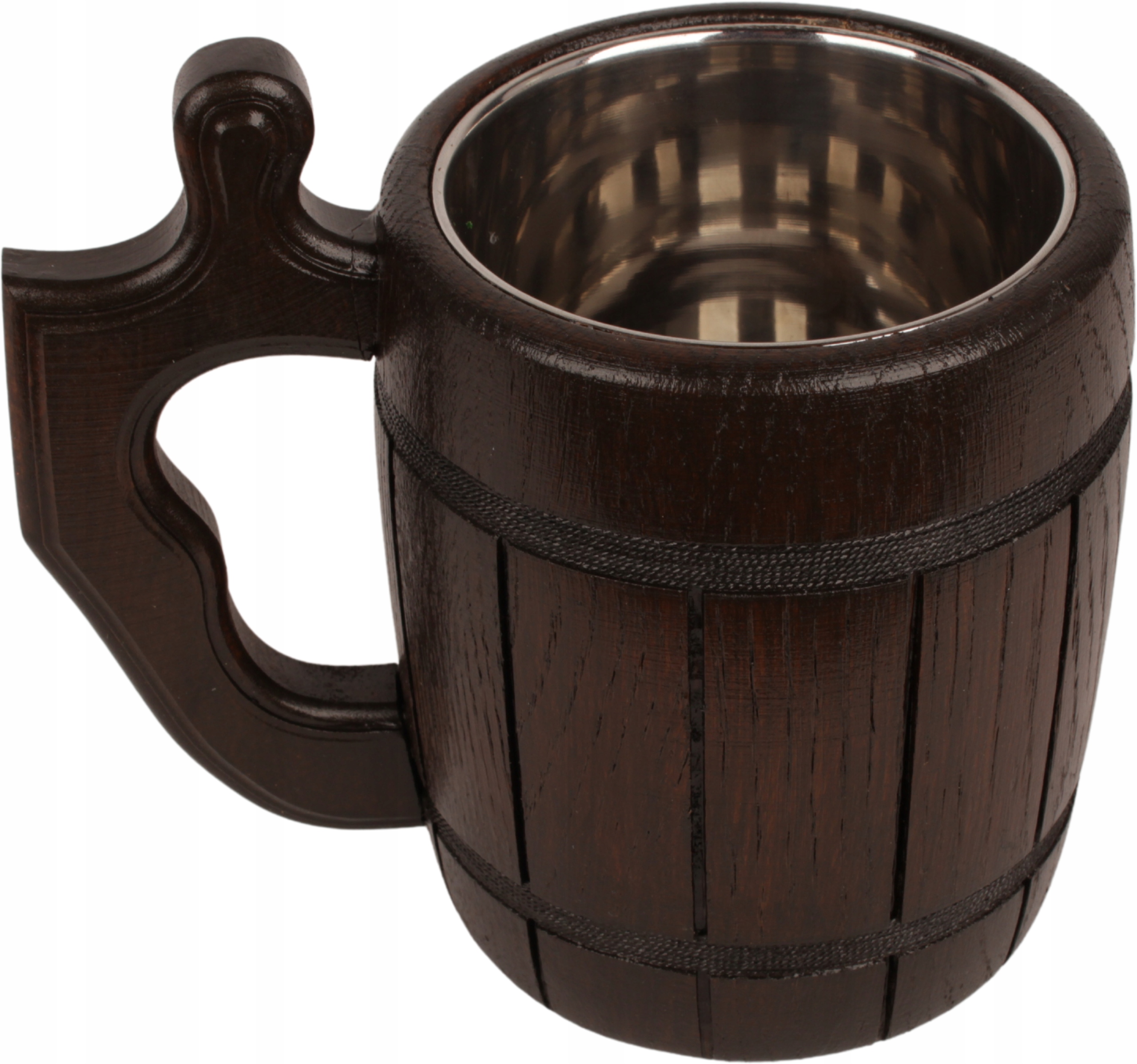 

Kufel Drewniany 555 ml Dębowy Z Uchem Duży 0,5 l