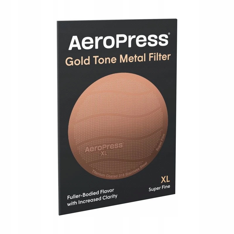 Aeropress Zlatý Z Nerezové Oceli Filtr XL