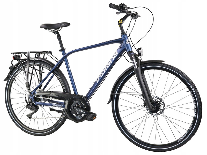 Rower trekkingowy Indiana X-Road 5.0 M21 28 cali męski Ciemnoniebieski