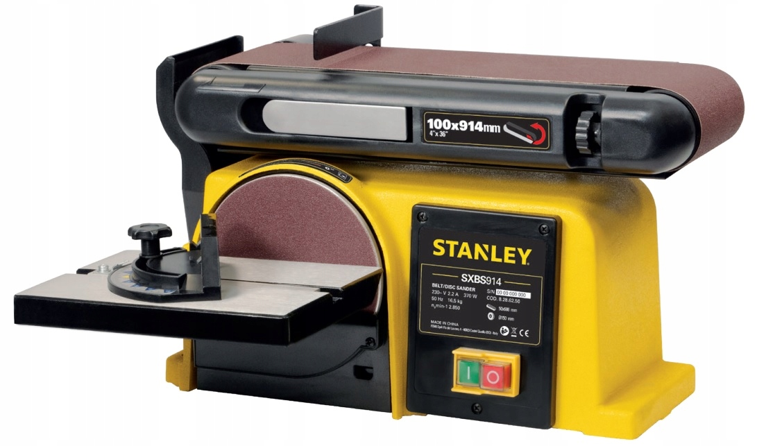 Szlifierka Taśmowa Stołowa Stanley SXBS914E 370W