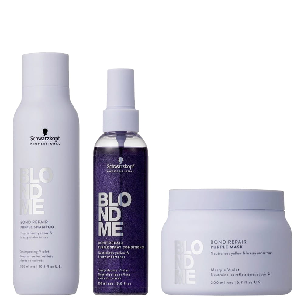 Schwarzkopf BlondMe Bond Repair neutralizační sada pro blond vlasy 3ks