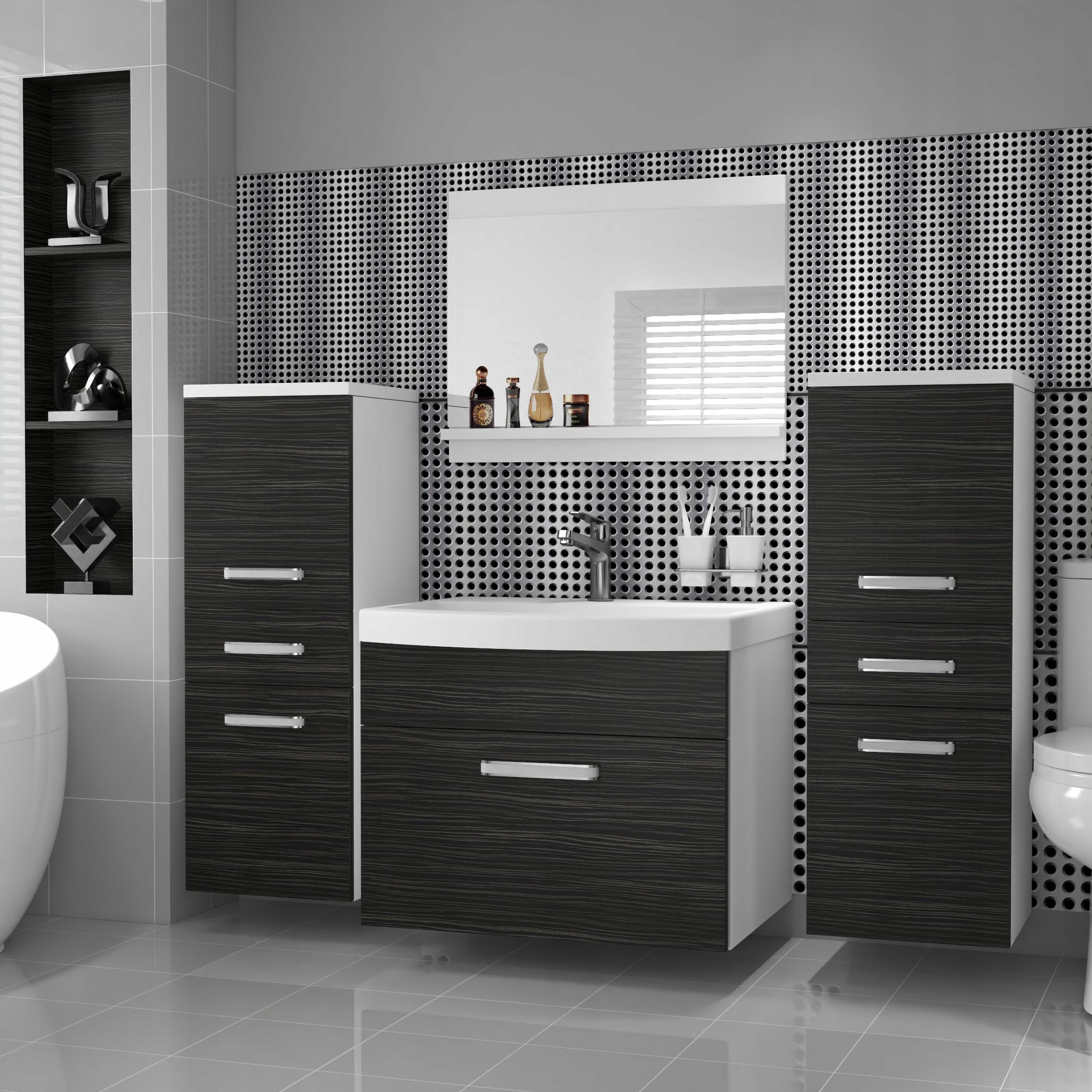 Meble łazienkowe z LUSTREM z UMYWALKĄ