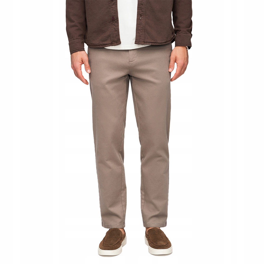Chino kalhoty Slim Fit s jemnou popelavou texturou OM-PACP-0294 L