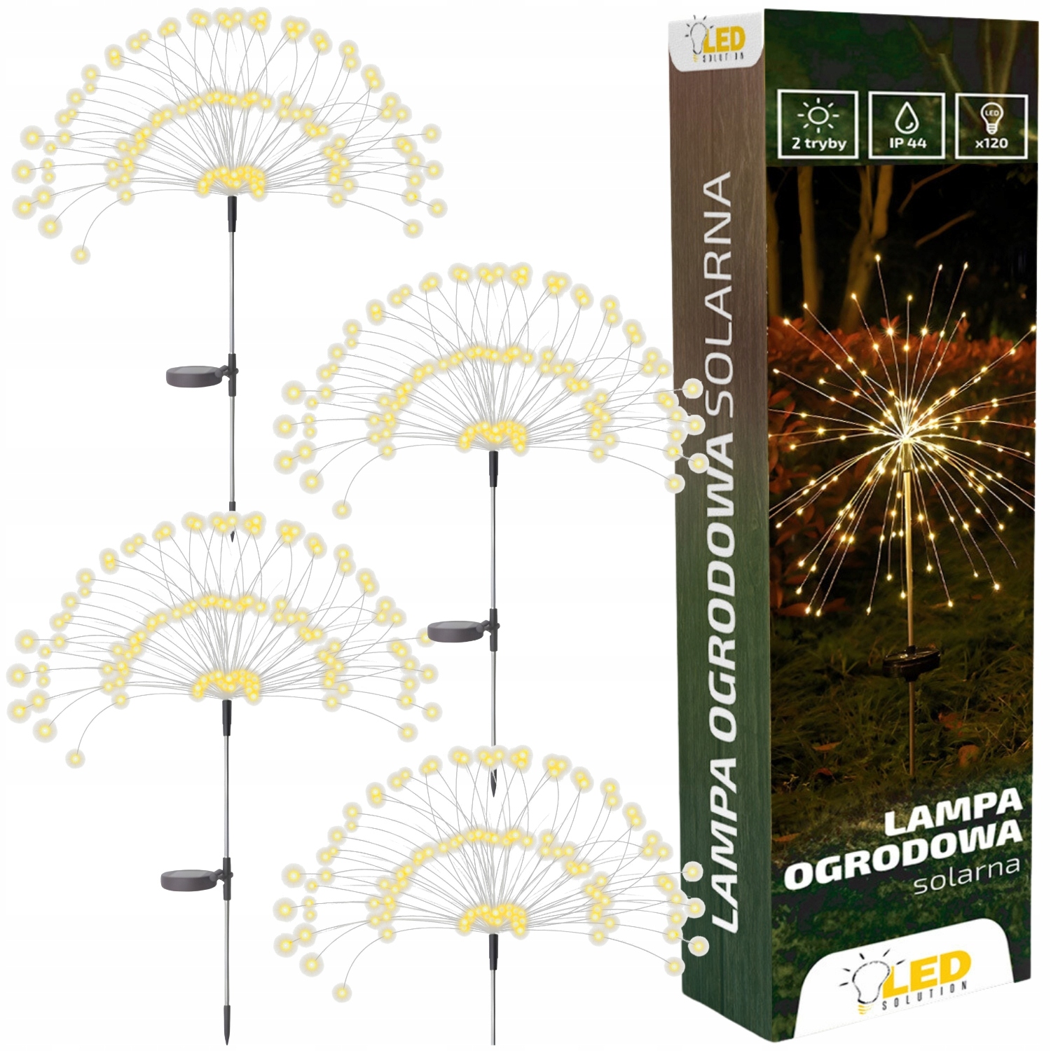 4x LAMPA SOLARNA LED DMUCHAWIEC FAJERWERKI DRZEWKO DO OGRODU TARAS BALKON