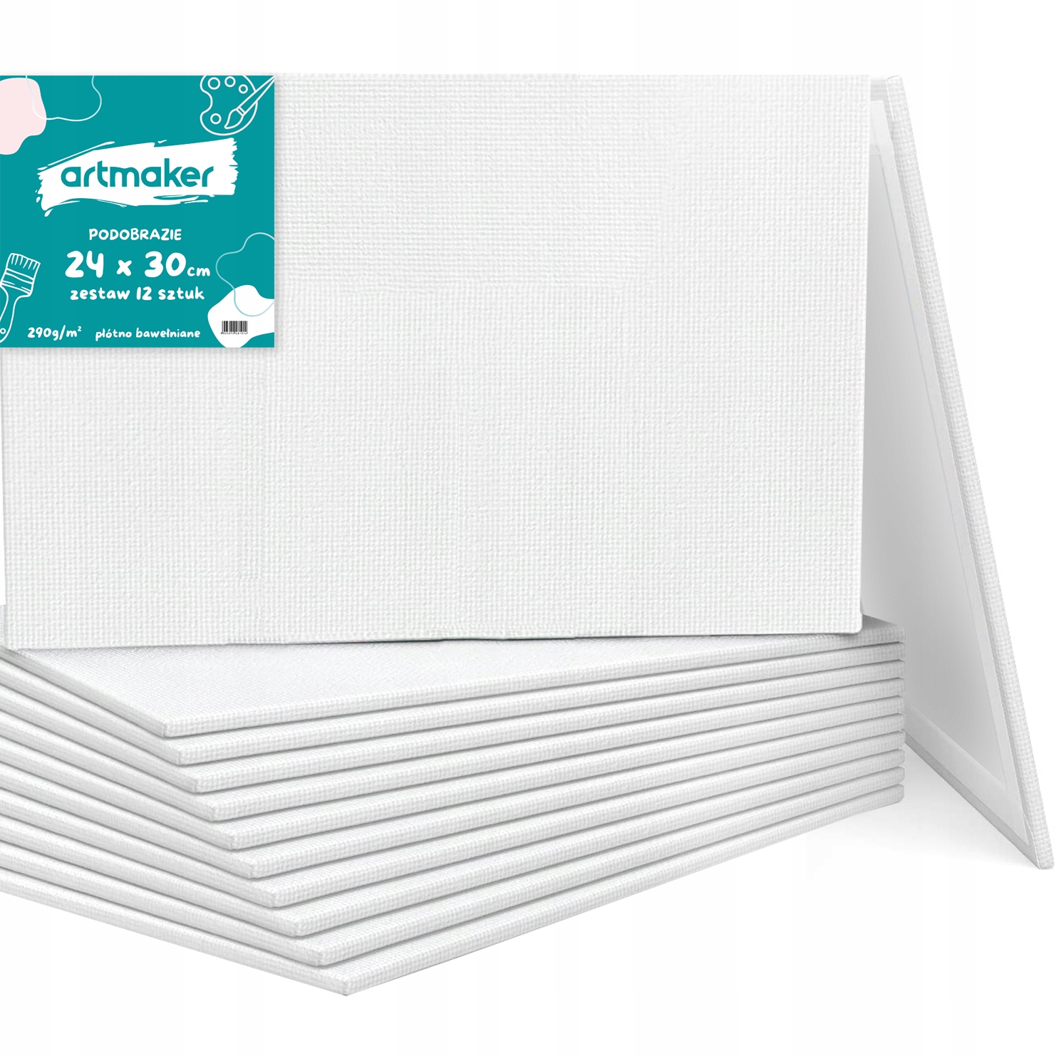 Malířské Plátno 24x30 cm Panel na malování Sada Podobrazy 12