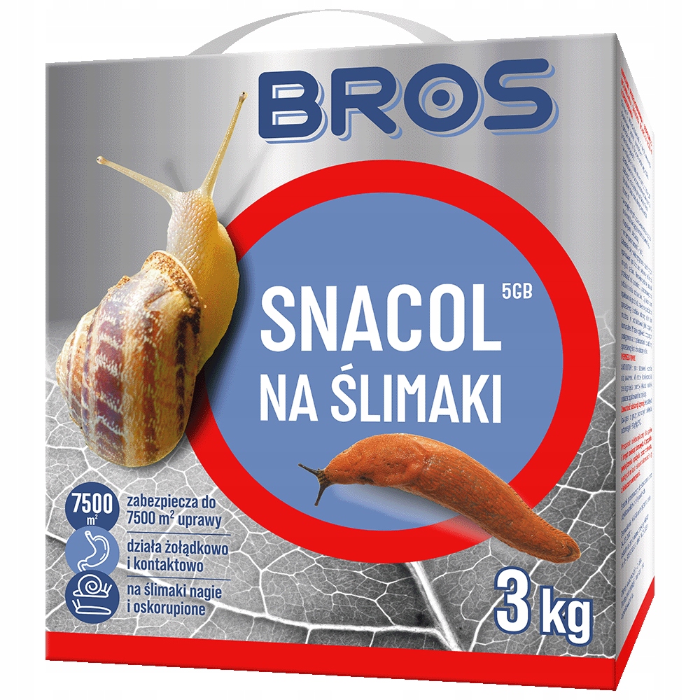 Bros SNACOL 5GB ŚRODEK TRUTKA NA ŚLIMAKI 3kg MOCNA