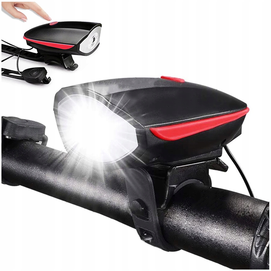 

Lampka Rowerowa Do Roweru Przód Led Usb Klakson