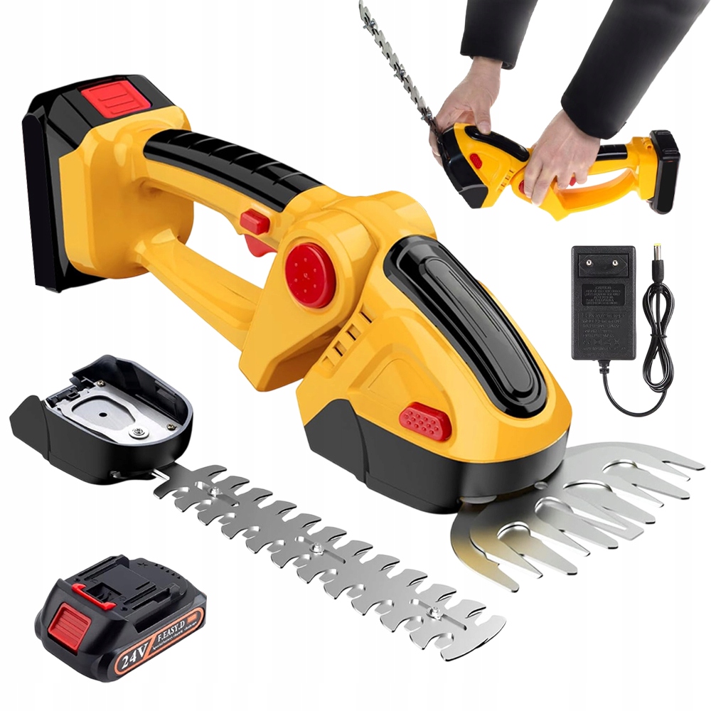 Akumulátorové Nůžky Na Trávu A Živý Plot 24 V 2 Nože