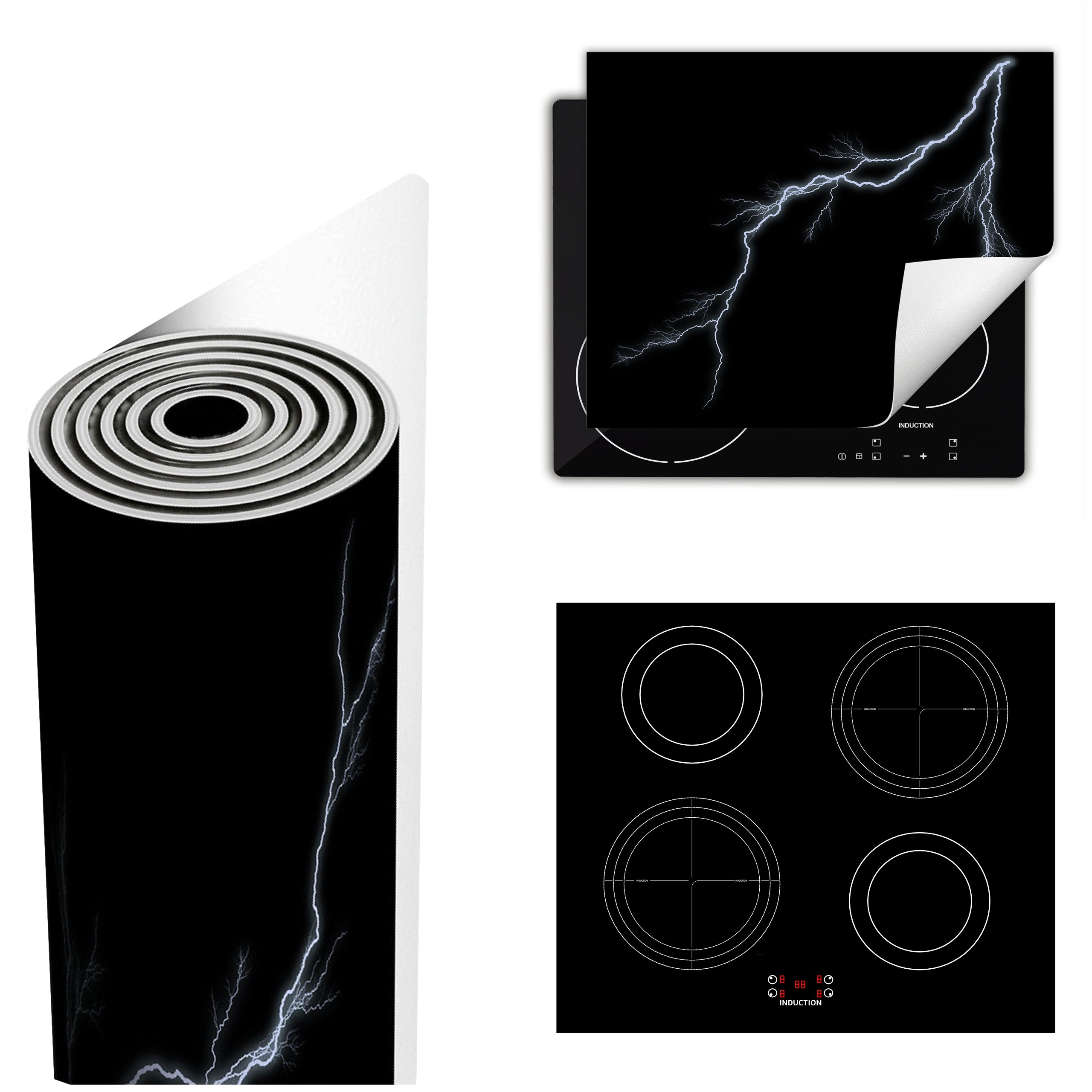 Ochranná Podložka Na Sporák Má Více Místa 60x52 černá bouře