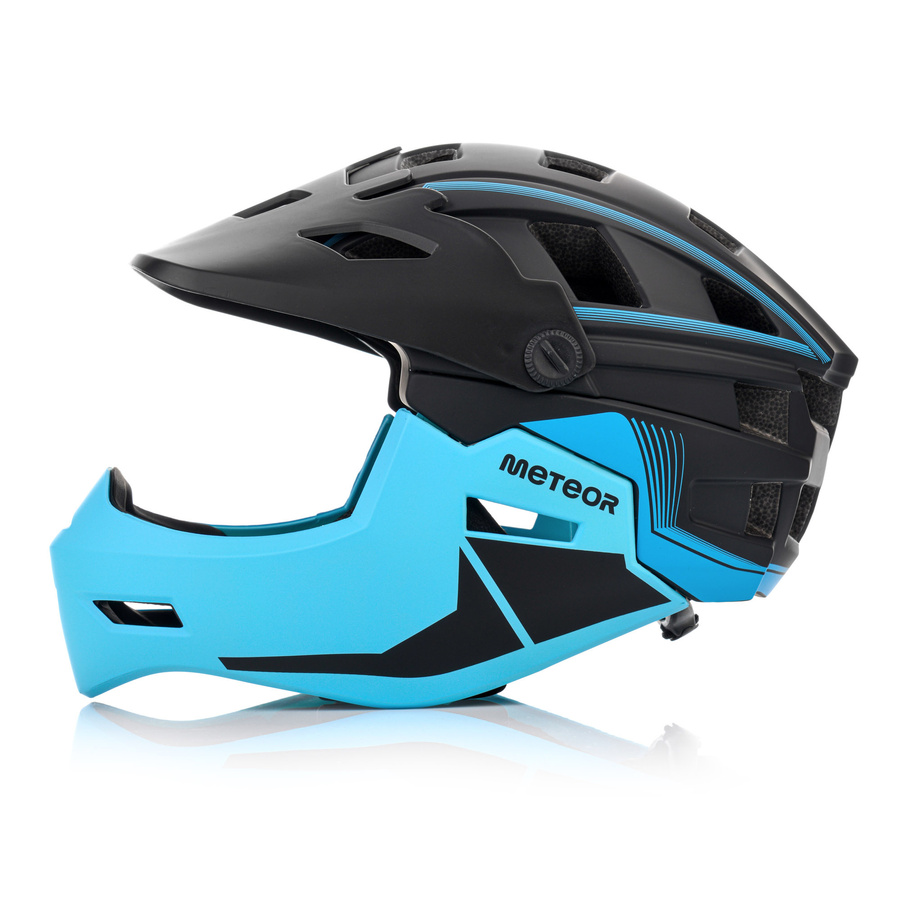 Kask na rower elektryczny hulajnogę z odpinaną szczęką L 58-61 Meteor