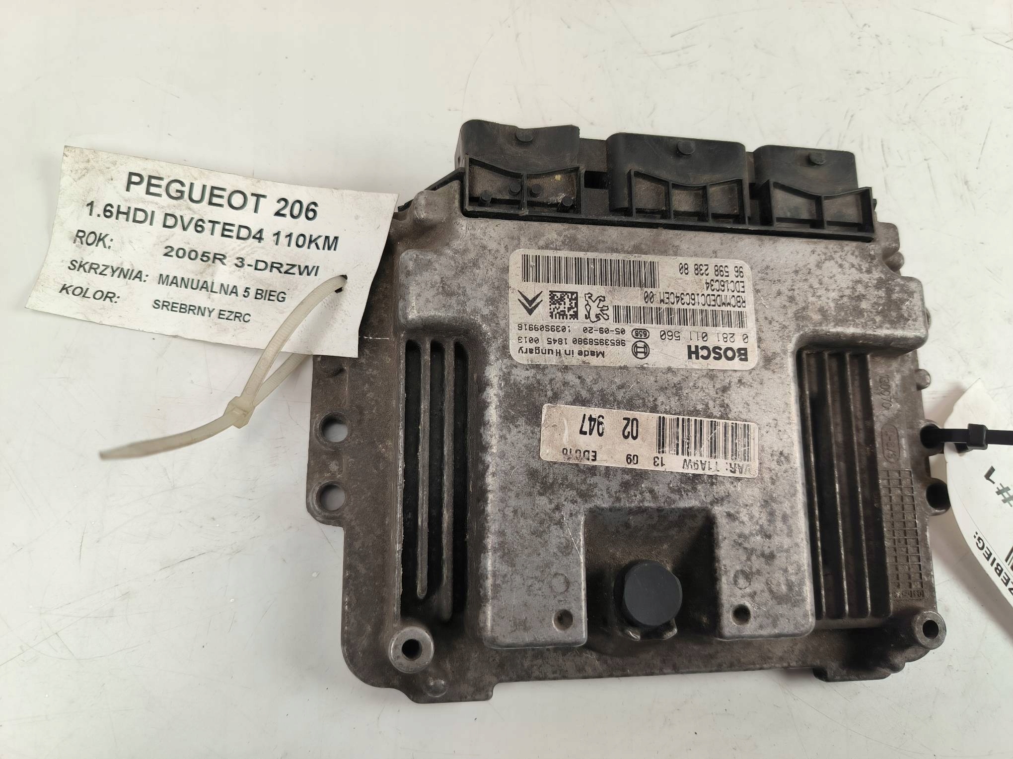 Computer 9659823880 1.6 HDI PEUGEOT 206