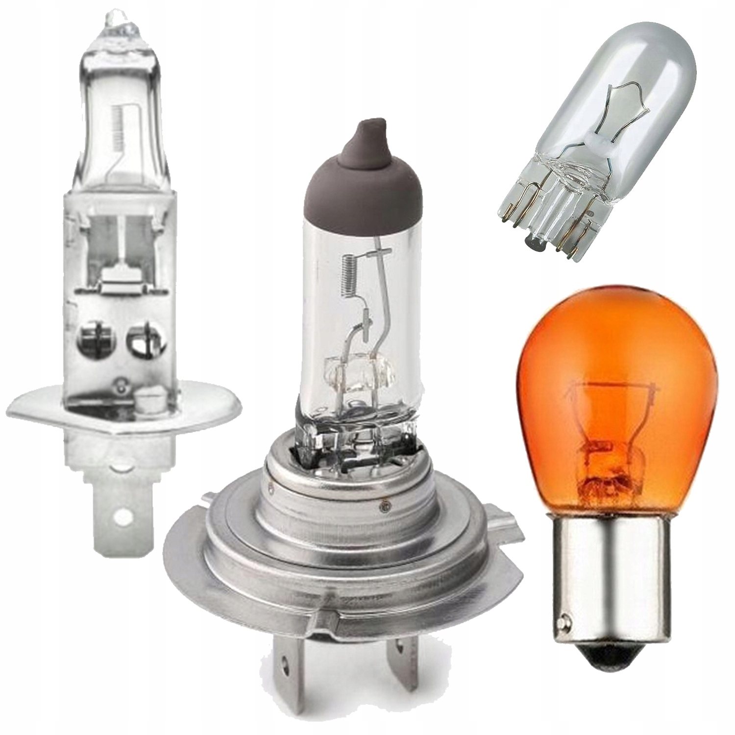 Zestaw żarówek do samochodu reflektor główny H1 H7 PY21W W5W Srl