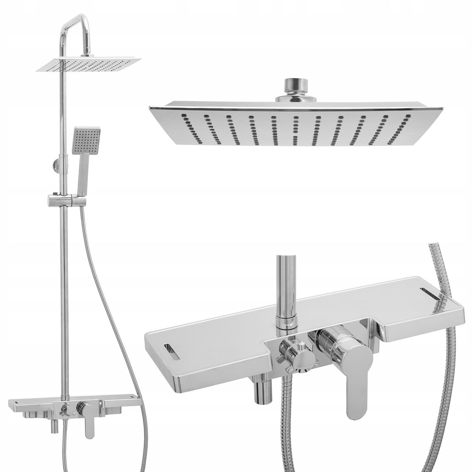 

Zestaw prysznicowy bateria panel deszczownica