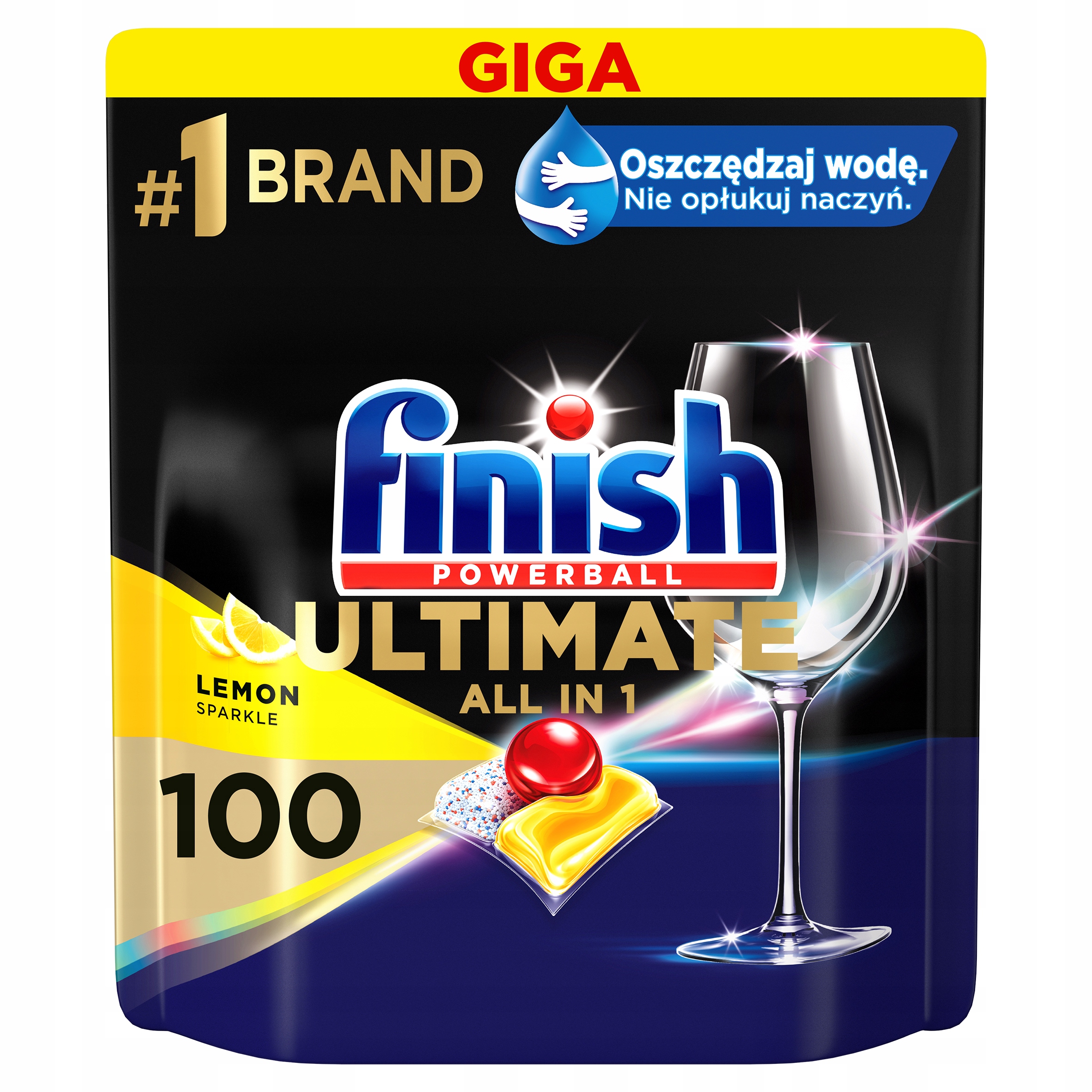 

Finish Ultimate kapsułki do zmywarki Lemon 100 szt