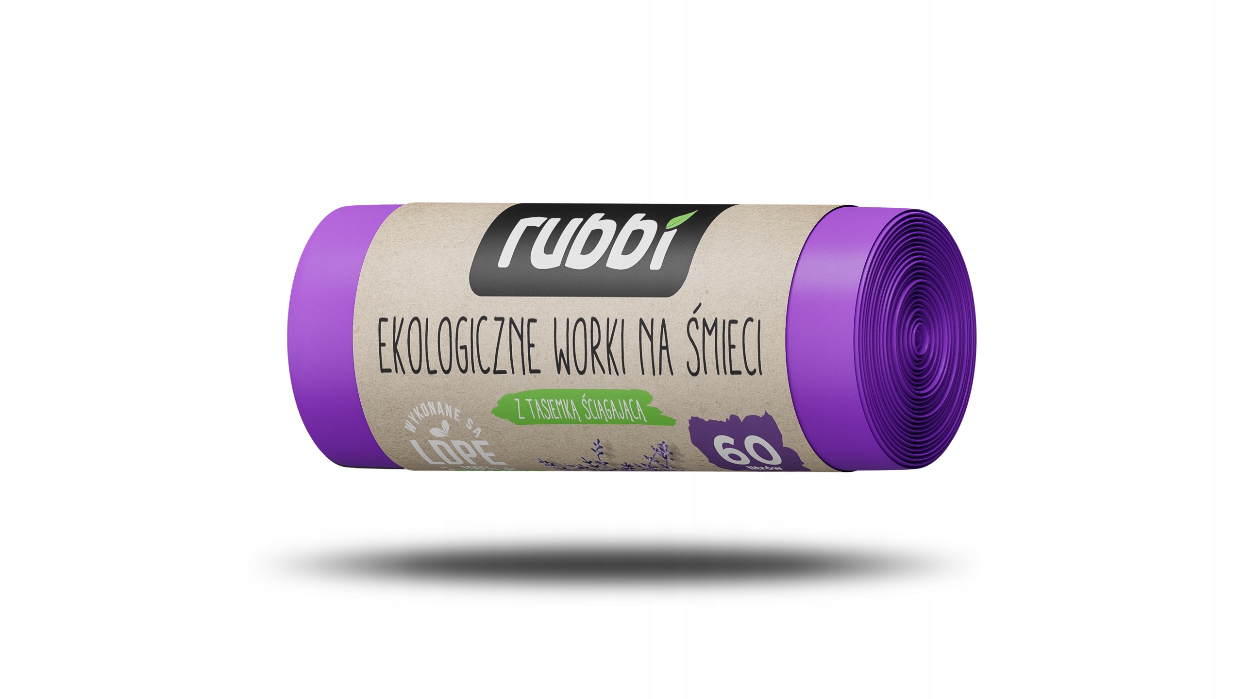 

Rubbi Ekologiczne worki na śmieci Lawenda 60 l