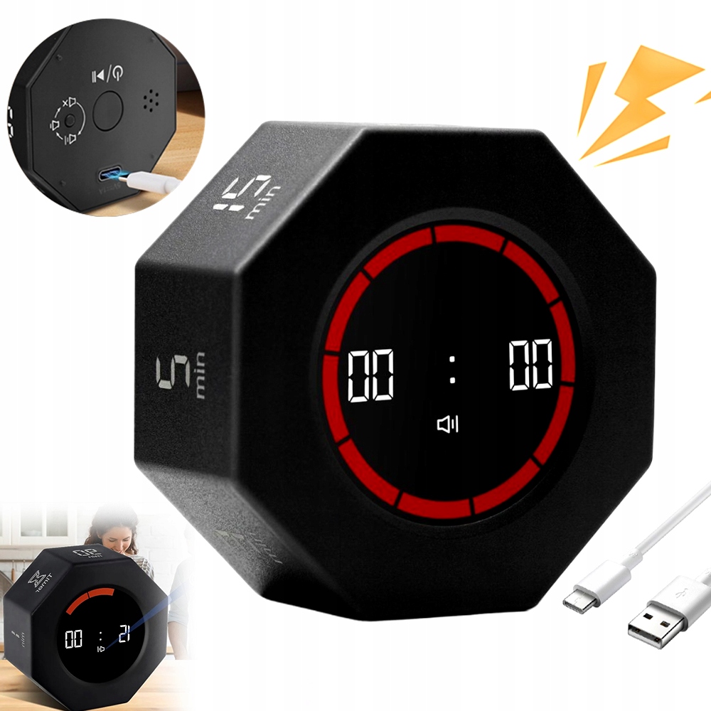 Inteligentní Časovač, Otočný, Gravitační Časovač, Digitální Časovač 800 Mah