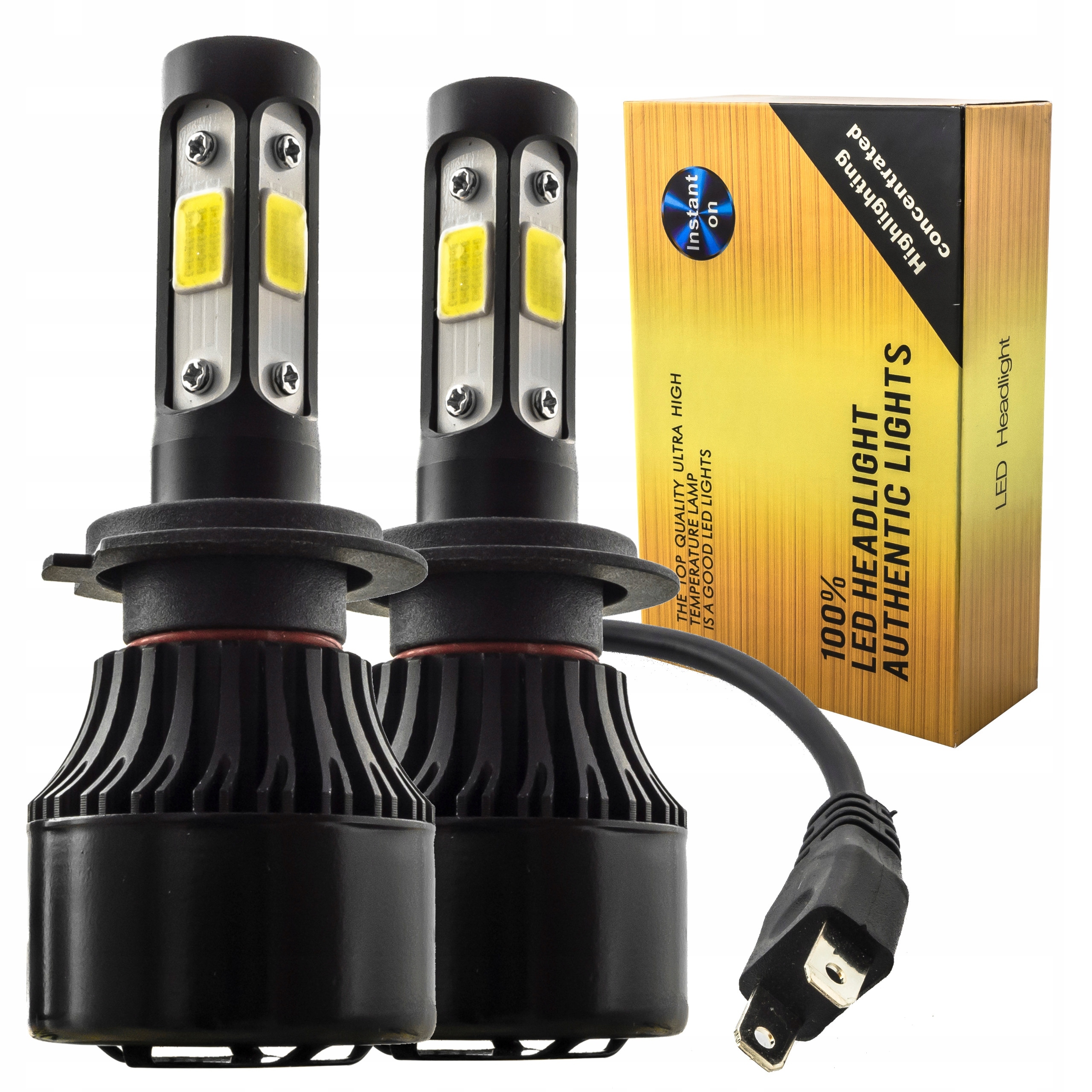 

Żarówki Led H7 S4 Cob 360° 16000lm 80W Canbus