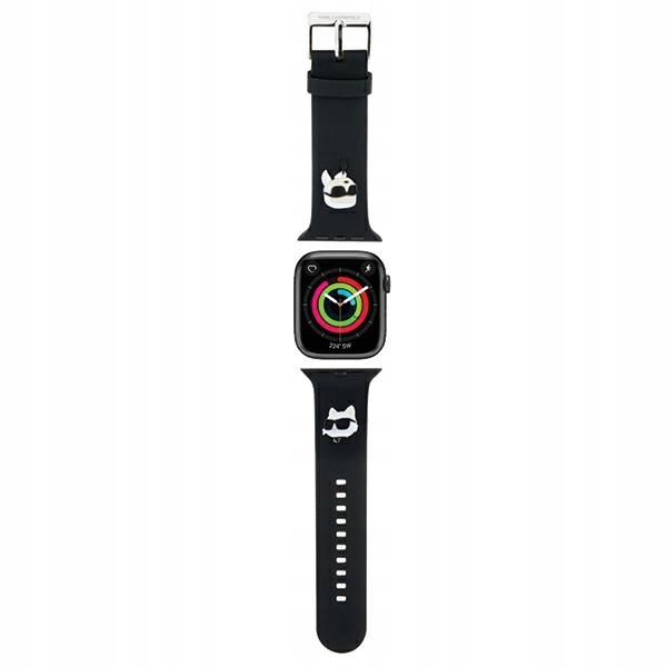 Pasek Karl Lagerfeld 3D Rubber Karl&Choupette Heads na Apple Watch 38/ 40/