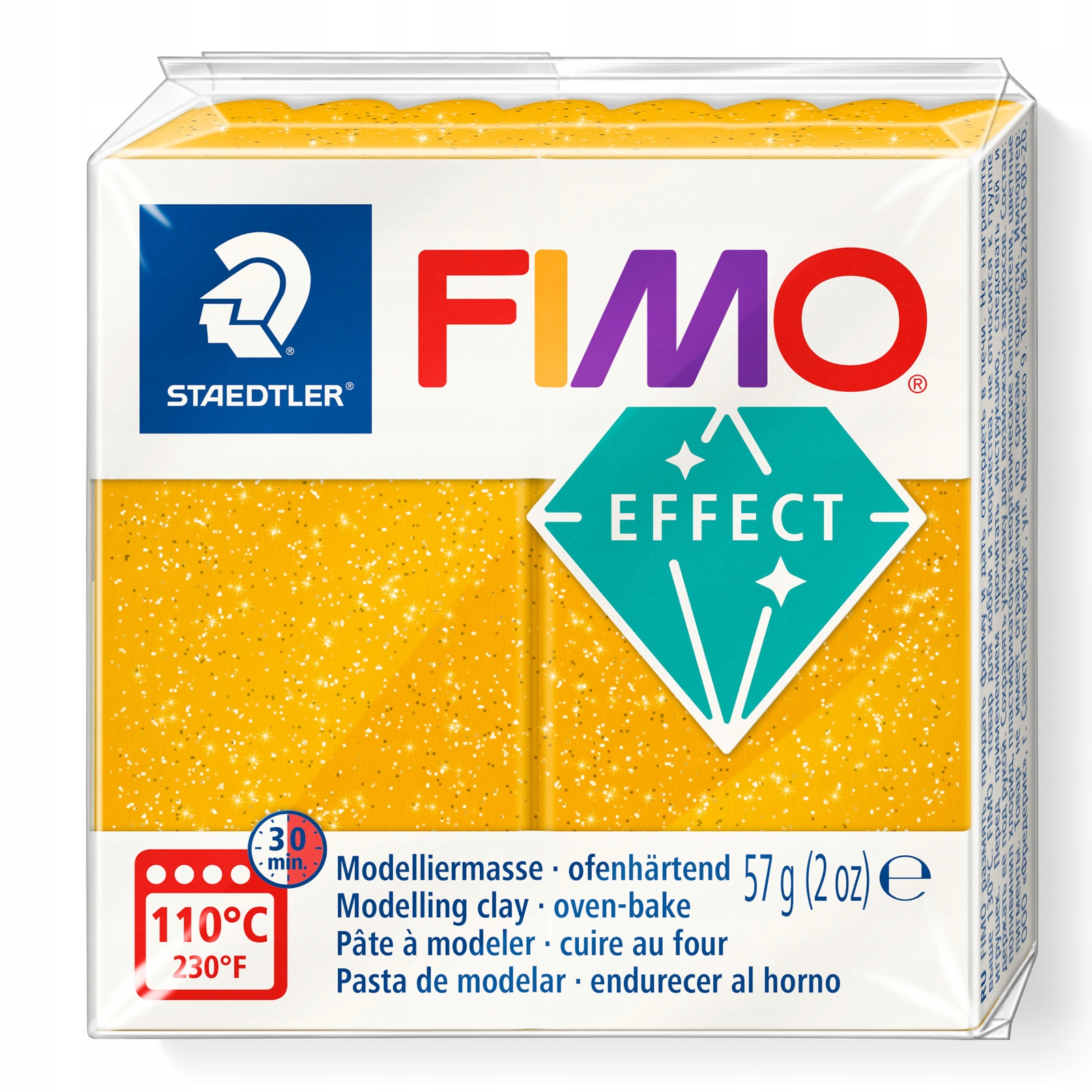 

Fimo Effect Masa Plastyczna Złoty Brokatowy 57g