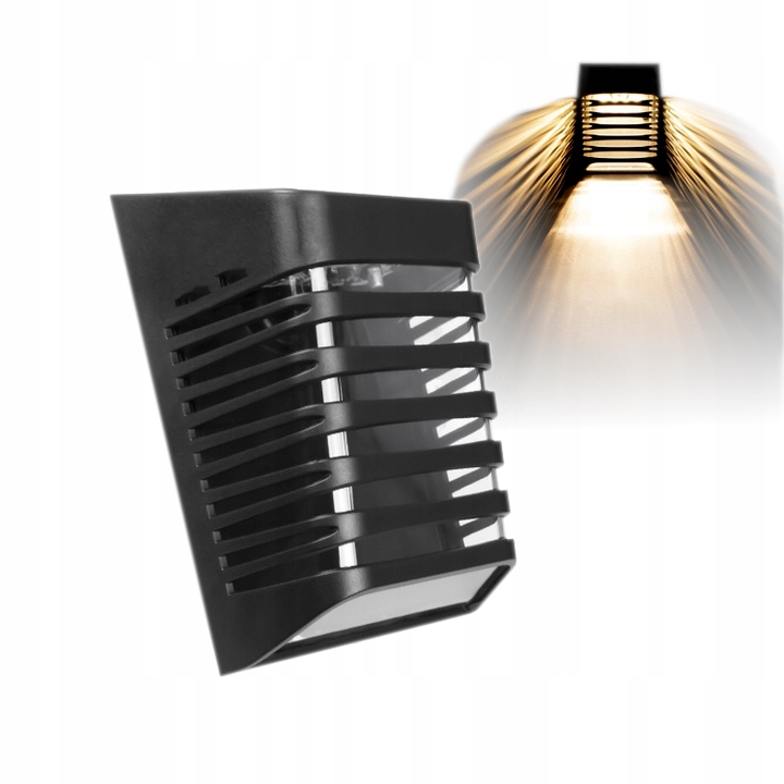 

Lampa z Fotowoltaiką na Elewację 1W Ciepła