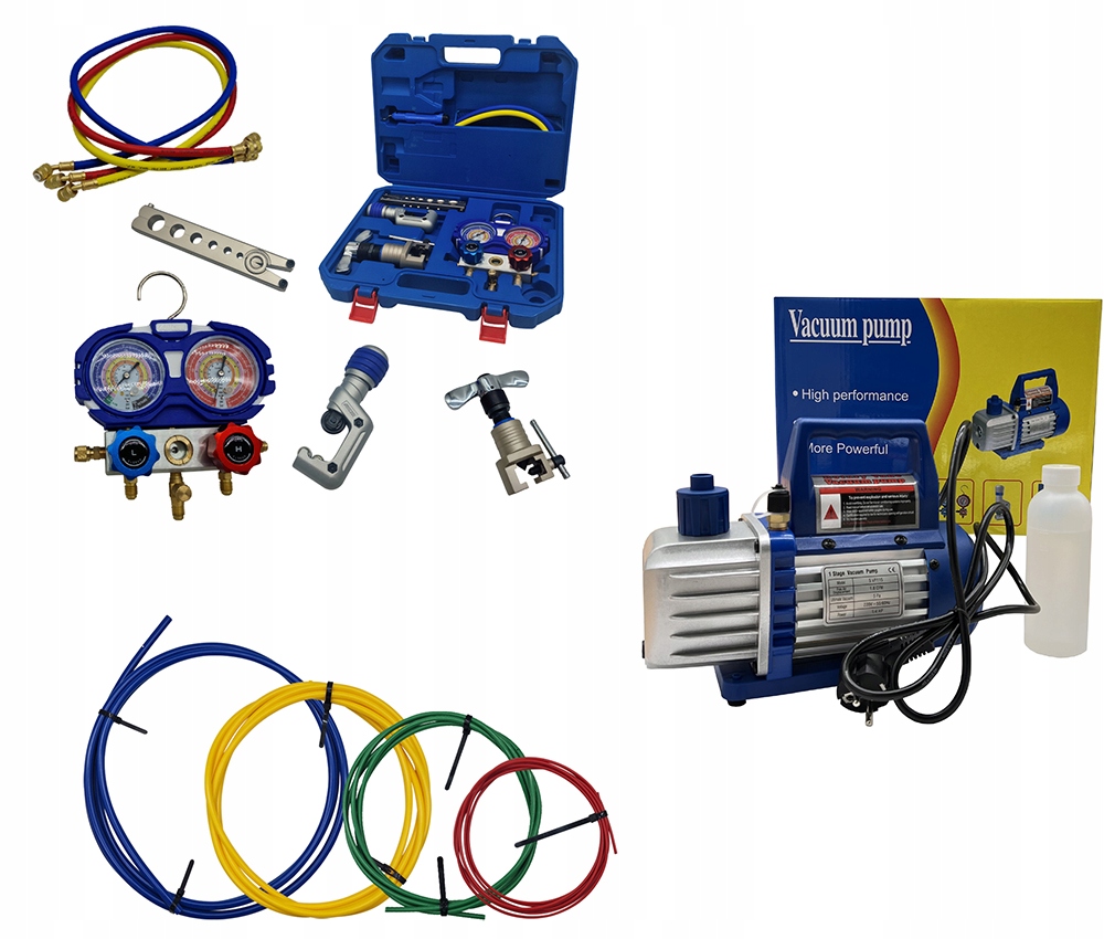 Vakuová pumpa SPV115 42 l/min nářadí R32 R449A R410A R404A tyče