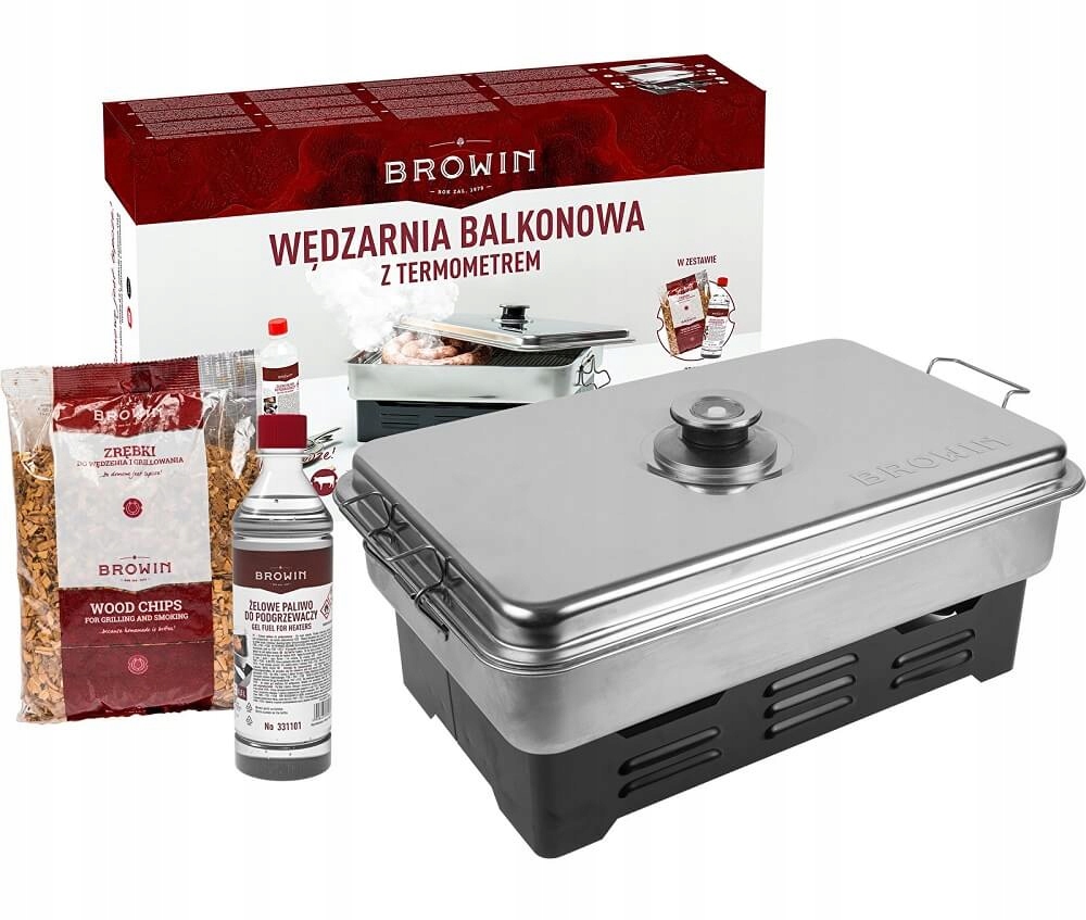 Univerzálny set – balkónová udiareň s termom.