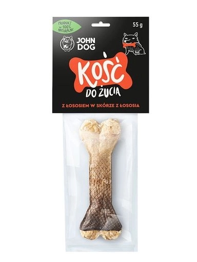 5x JohnDog Kost s lososem 55 g