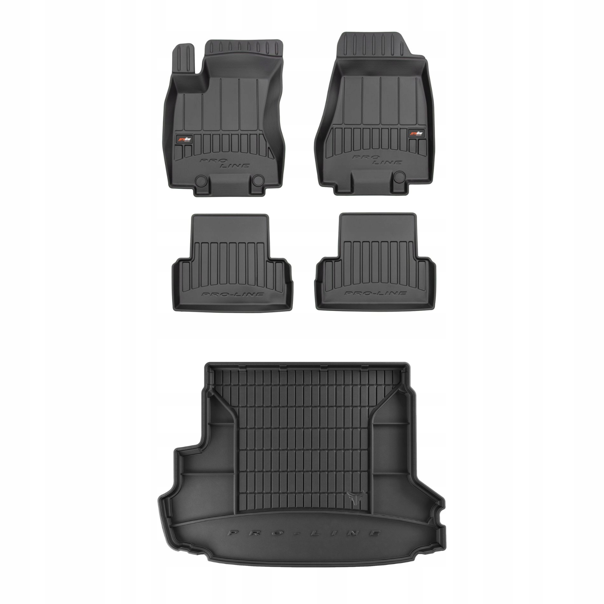 Sada gumových kobercov a rohoží pre Nissan X-Trail II 2008-2013