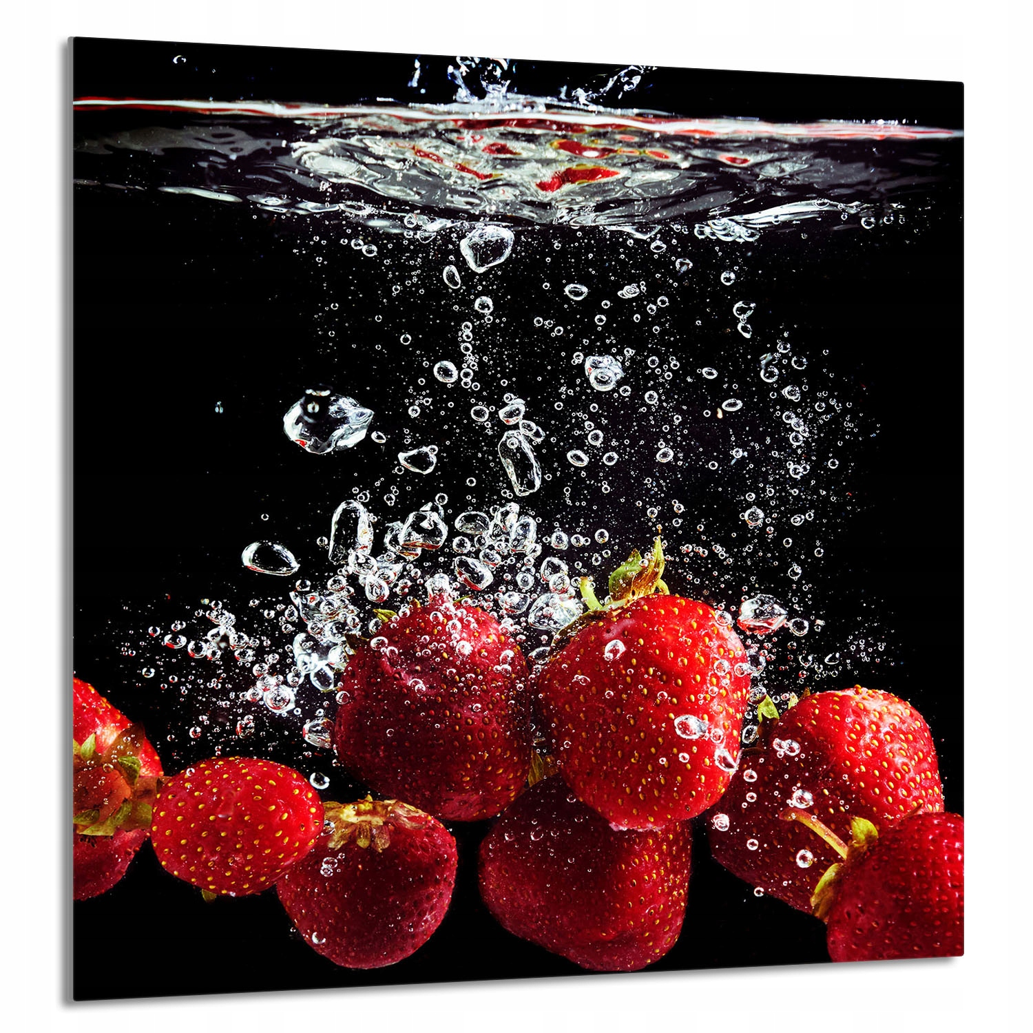 Skleněný Panel Do Kuchyně 60x65 Jahody Tvrzené Sklo