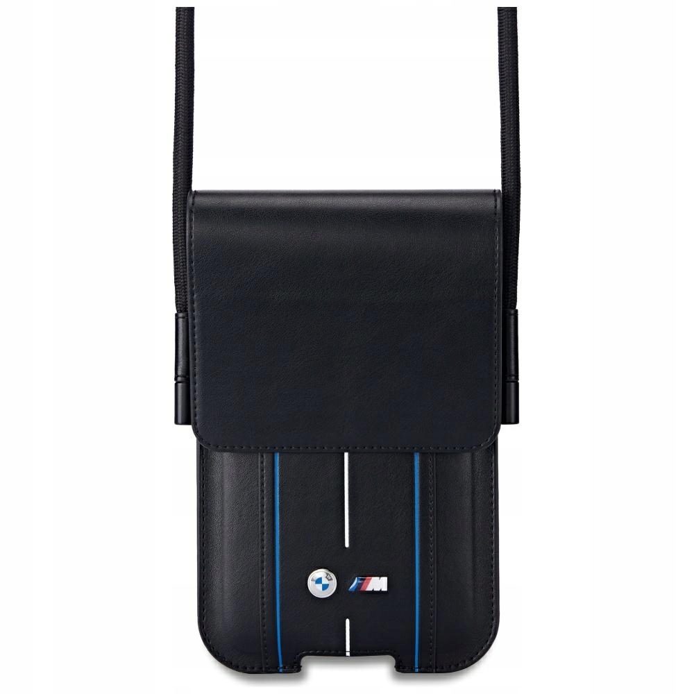 Kabelka Bmw Phone Pouch Blue Stripes černá