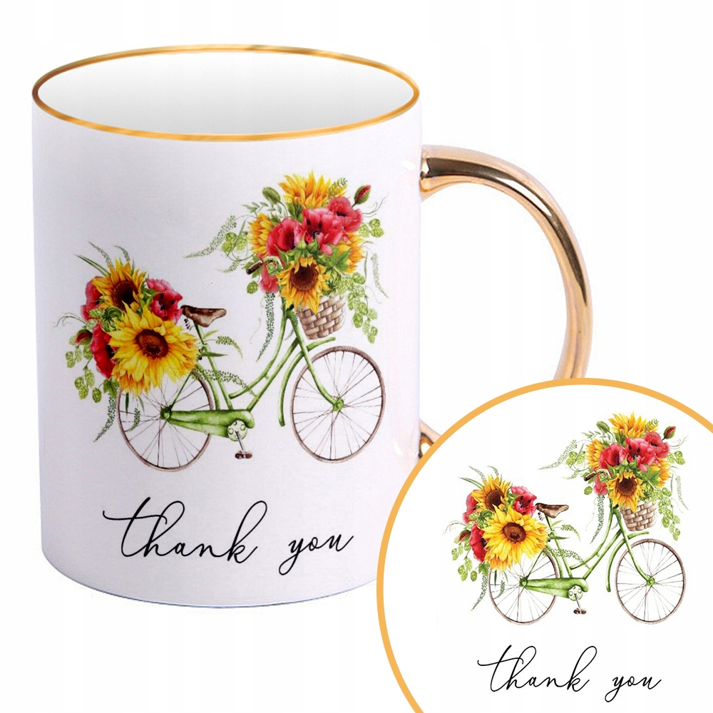 

Kubek Złoty Urodziny Podziękowanie Wz