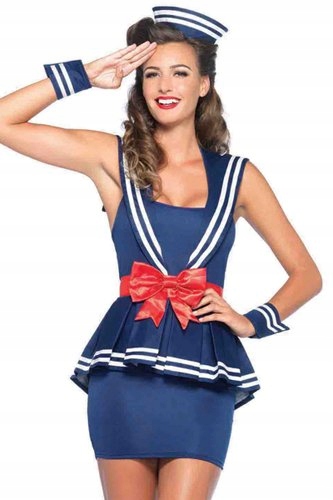 Leg Avenue Kostým „Aye Aye Amy“ – námořnická sada 4 el. velikost S