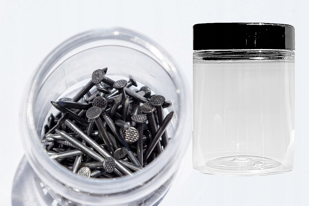 SŁOIK na przyprawy 100ml x6 pojemnik plastikowy z nakrętką Z55 ZESTAW Pojemność 0.1 l