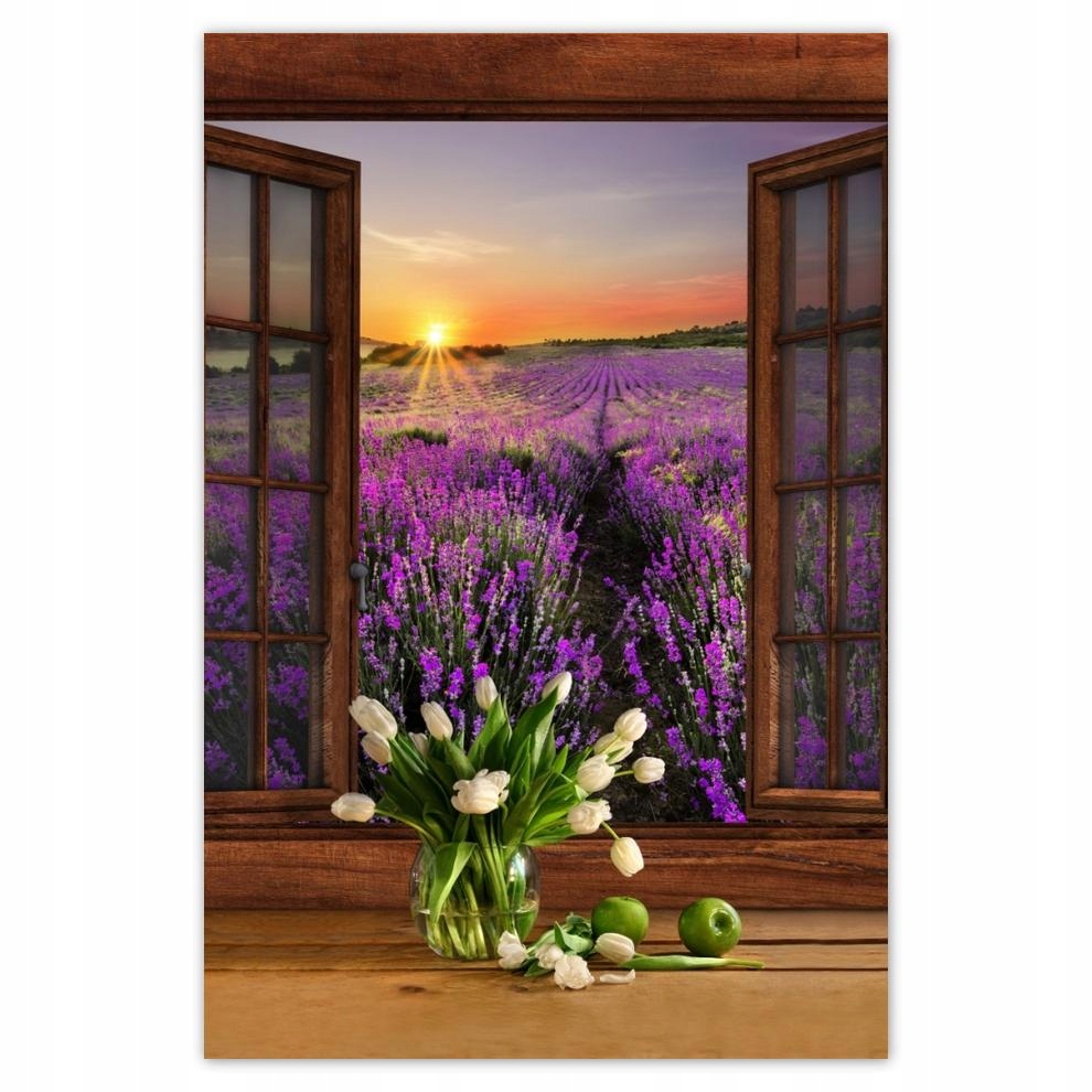 

Plakaty 40x60 Widok z okna na lawendę