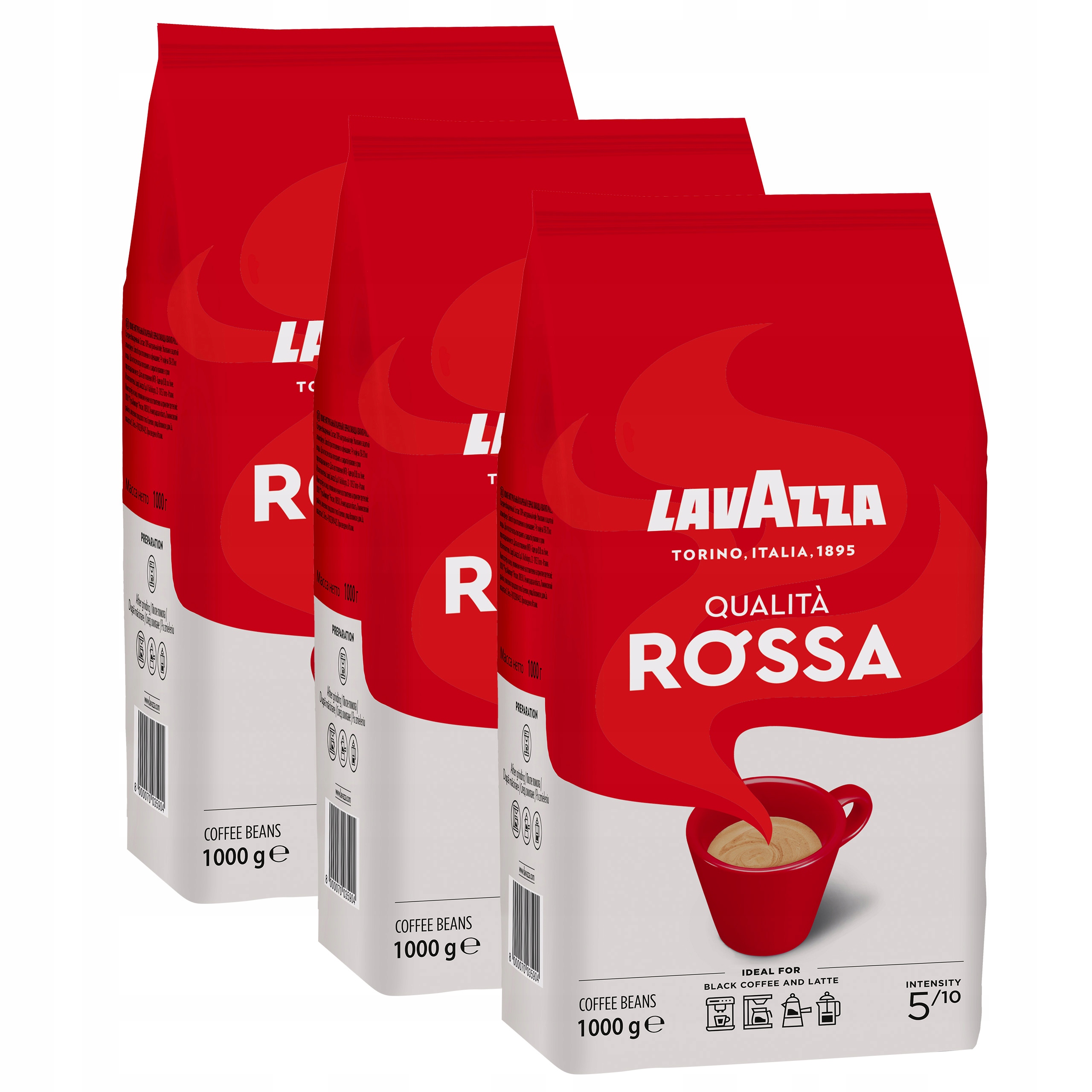 Kawa ziarnista Lavazza Qualita Rossa 3x1kg